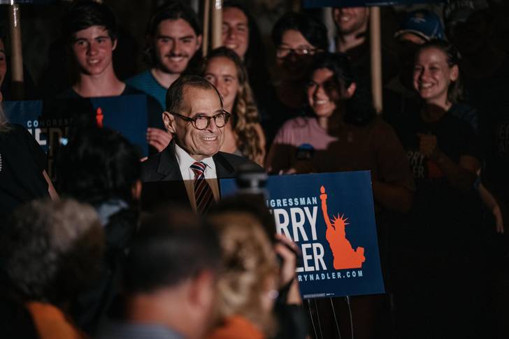 Rep. Jerrold Nadler delivers his victory speech in the Democratic primary for the 12th Congressional District on Tuesday, August 23rd, 2022.